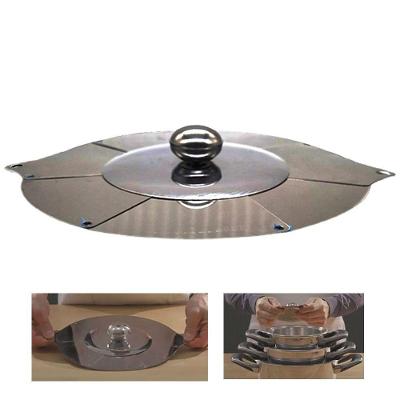 Tampa Frigideira Panela Regulavel Universal Retratil Inox