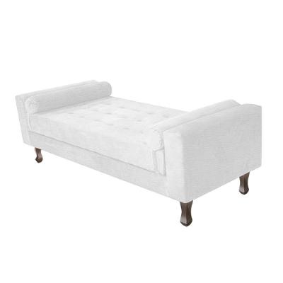 Recamier Baú Félix Solteiro 195 Cm Corano - Doce Sonho Móveis Branco