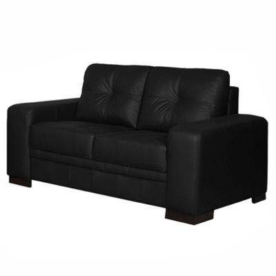 Sofá 2 Lugares 170cm Milano Couro Preto Fosco Gran Belo