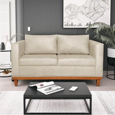 Sofá 2 E 3 Lugares Europa 180 Cm Estilo Conforto E Elegância Corano - Amarena Móveis Bege