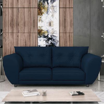 Sofá 2 Lugares Tulipa Suede - Amarena Móveis Azul Marinho