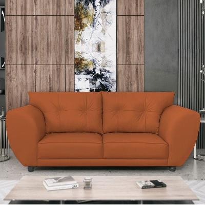 Sofá 2 Lugares Tulipa Suede - Amarena Móveis Terracota