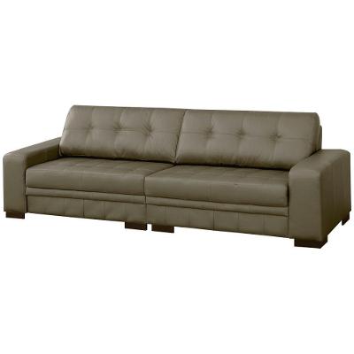 Sofá 4 Lugares 260cm Milano Couro Fendi Gran Belo