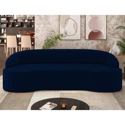 Sofá 5 Lugares Para Sala De Estar Living 300cm Theo D06 Veludo Royal - Mpozenato