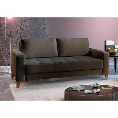Sofá Fixo Orion 3 Lugares Luxo 180cm Castellar Móbile Chumbo