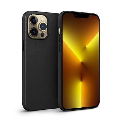 Capa Para Iphone 13 Pro Max - Couro Dual Preta - Gshield