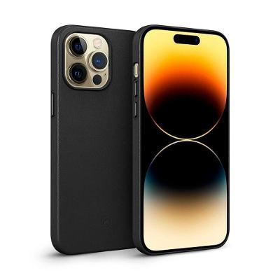 Capa Para Iphone 14 Pro Max - Couro Dual Preta - Gshield