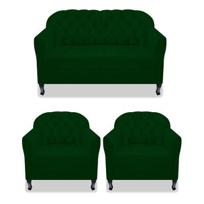 Kit Namoradeira E 02 Poltrona Julia A02 Verde