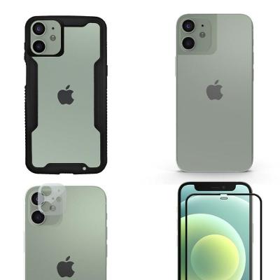 Película Defender Glass + Câmera + Nano Traseira + Capa Dual Shock Para 12 Mini - Gshield