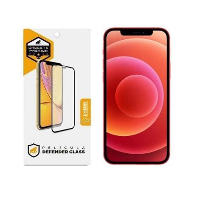 Película Defender Glass Para Iphone 12 - Preta - Gshield