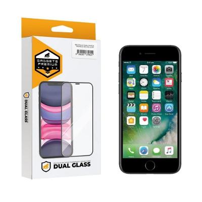 Película Dual Glass Para Iphone 7 - Preto - Gshield