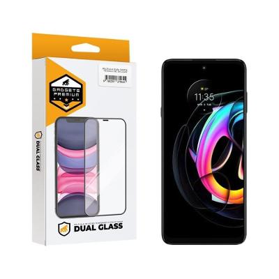 Película Dual Glass Para Motorola Moto Edge 20 Pro - Preto - Gshield