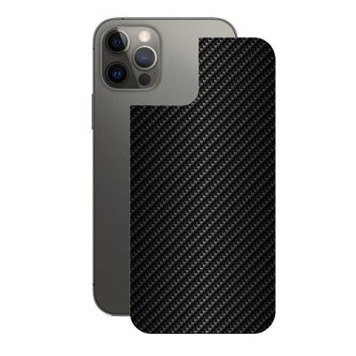 Película Iphone 12Promax-Traseira Fibracarbono Preta-Gshield