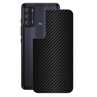Película Para Moto G60 -Traseira Fibra Carbono Preta-Gshield