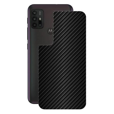 Película Para Moto G30 -Traseira Fibra Carbono Preta-Gshield