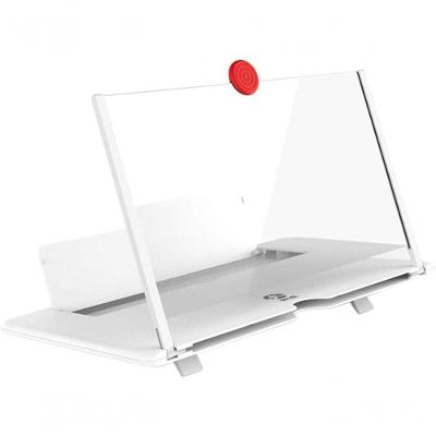 Amplificador De Tela Para Celular, Efeito 3d, Tela Grande Com Suporte De Mesa Branco
