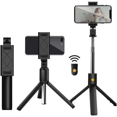 Bastão De Selfie Com Tripé Para Celular Com Controle Disparador K07