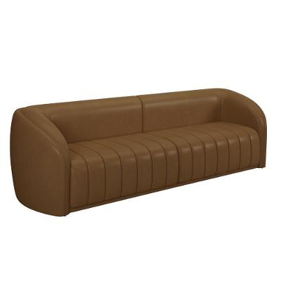 Sofá 04 Lugares Para Sala De Estar 252 Cm Lazio M03 Couríssimo Whisky - Lyam Decor