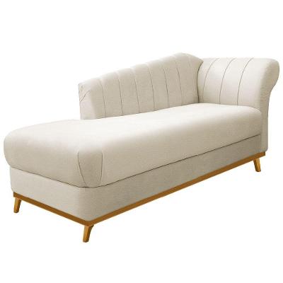 Recamier Vanessa 140cm Lado Esquerdo Corano Bege Adj Decor