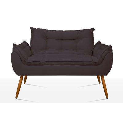 Namoradeira Opala Sofá Confortável ? Balaqui Decor Cor:cinza