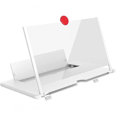 Lupa De 12 Polegadas Para Tela De Celular,amplificador De Tela 3d Hd Branco