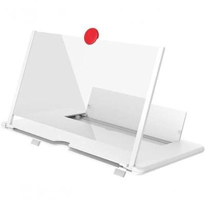 Lente De Aumento De Tela De 3D Hd, Tela Dobrável Do Telefone Móvel (Branco) Lente De Aumento 12
