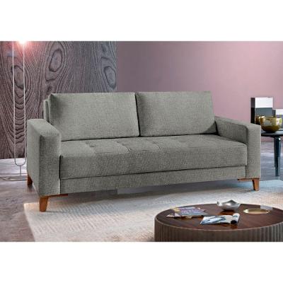 Sofá Fixo Orion 2 Lugares Luxo 140cm Castellar Móbile Cinza
