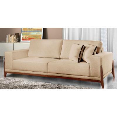 Sofá Fixo Magnus 2 Lugares Luxo 170cm Castellar Móbile Bege