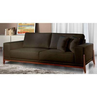 Sofá Fixo Magnus 2 Lugares Luxo 170cm Castellar Móbile Chumbo