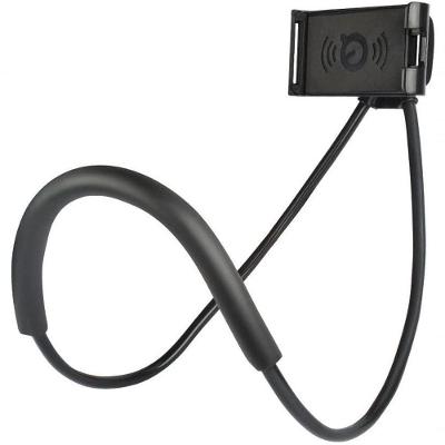 Suporte Celular Articulado De Pescoco Selfie Cama Mesa Sofa Preto Pescoço Preto