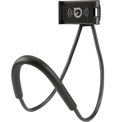Suporte Celular De Pescoço Articulado Flexível Cama Sofa Pescoço Preto