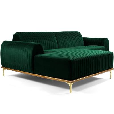 Sofá 3 Lugares Com Chaise Molino 245 Cm Verde Musgo C-303