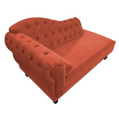 Diva Recamier Diana 185cm Lado Direito Suede Terracota
