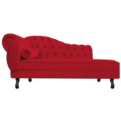Diva Recamier Diana 160cm Lado Direito Suede Vermelho