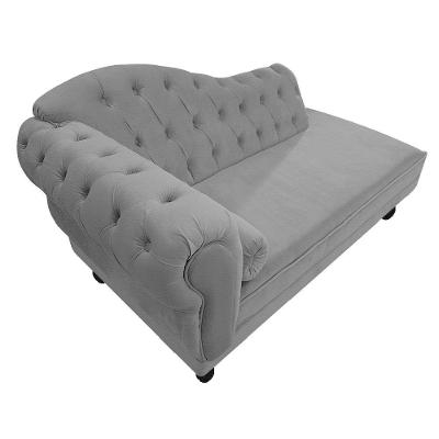 Diva Recamier Diana 140cm Lado Direito Corano Cinza