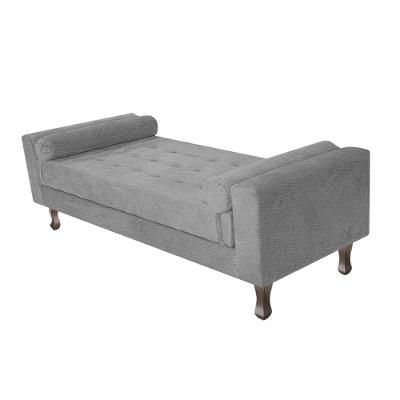 Recamier Baú Félix Solteiro 100cm Corano Cinza
