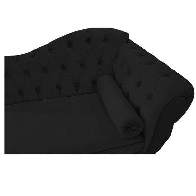 Recamier Diana 160cm Lado Esquerdo Corano Preto