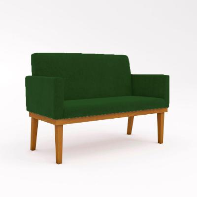 Sofá Namoradeira Confortável Sala De Estar ? Balaqui Decor Cor:verde