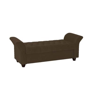 Recamier Divã Morabe P04 160 Cm Suede Marrom Tca 942