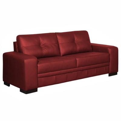 Sofá 3 Lugares 240cm Milano Couro Vermelho Gran Belo