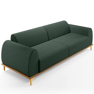 Sofá 04 Lugares Kiev 260 Cm Verde Musgo C-117