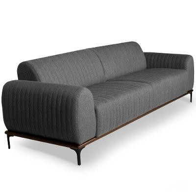 Sofá 2 Lugares Para Sala De Estar Molino 150 Cm Cinza C-416