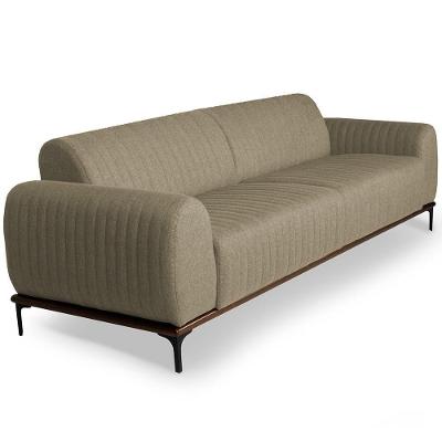 Sofá 4 Lugares Para Sala De Estar Molino 260 Cm Bege C-129
