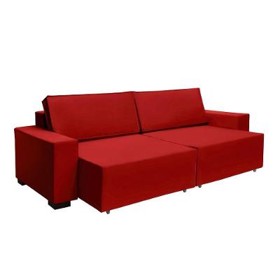 Sofá Dallas 2.90m Retrátil - Vermelho