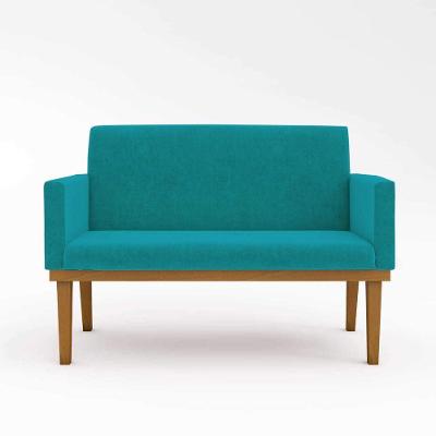 Namoradeira Base Reforçada Sala Elegante azul Turquesa