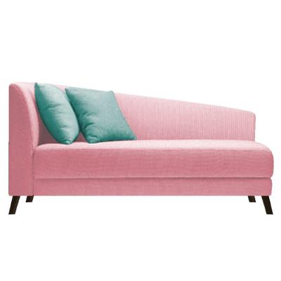 Recamier Heitor 185cm Suede Cor Rosa Bebê/tiffany