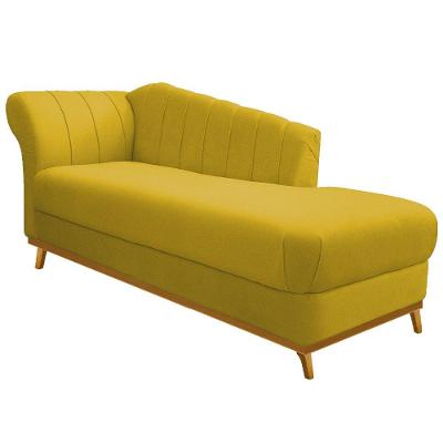 Recamier Vanessa 160cm Lado Direito Suede Amarelo Doce Sonho