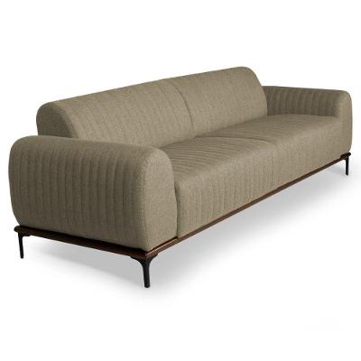 Sofá 210cm 3 Lugares Molino C-129 Linho Bege