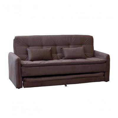 Sofá Cama Reclinável Com Cama Auxiliar - New Chumbo Light