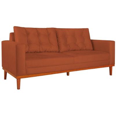 Sofá 2 Lugares Dubai Suede - Doce Sonho Móveis Terracota